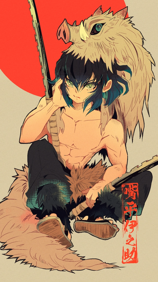 Ảnh Inosuke chibi đáng yêu