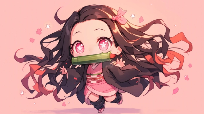 Ảnh Nezuko chibi cute đáng yêu