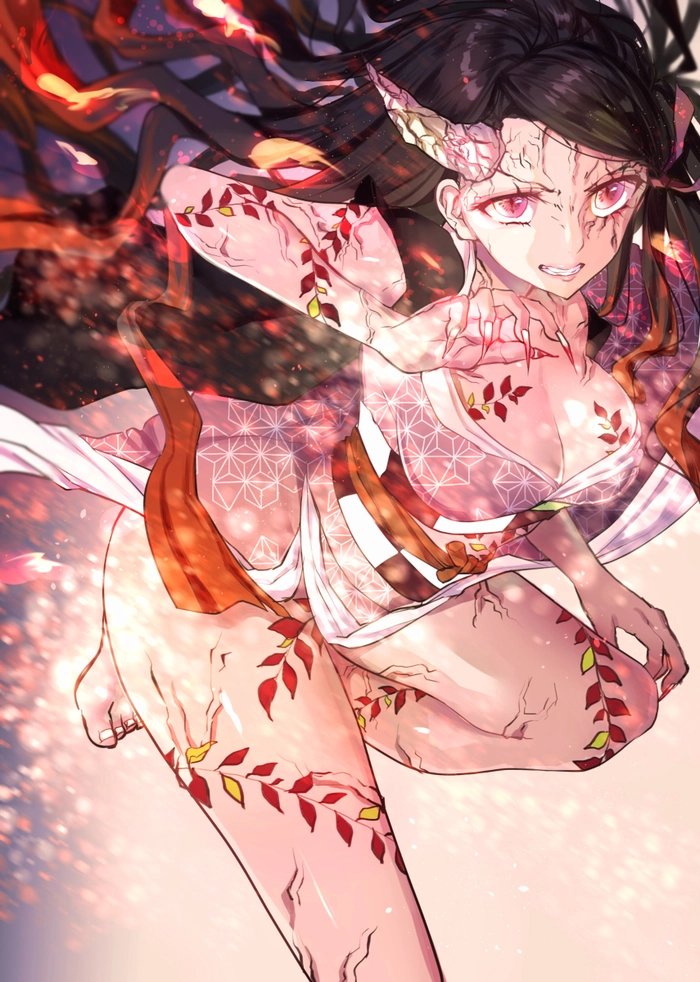Ảnh Nezuko cute chibi dễ thương