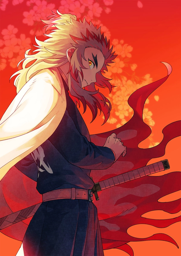 Ảnh Rengoku nghệ thuật
