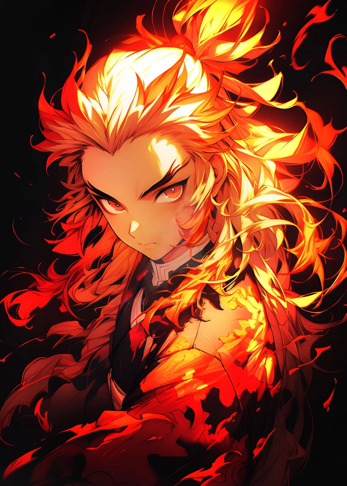 Ảnh Rengoku rực lửa