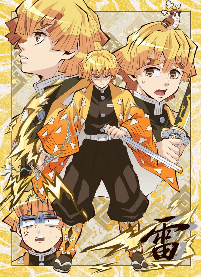 Ảnh Zenitsu cute đẹp nhất
