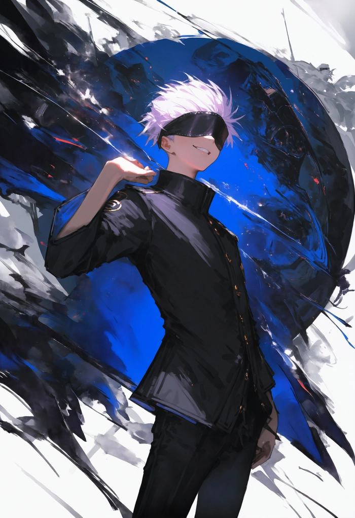 Ảnh anime Gojo Satoru mặc thường phục