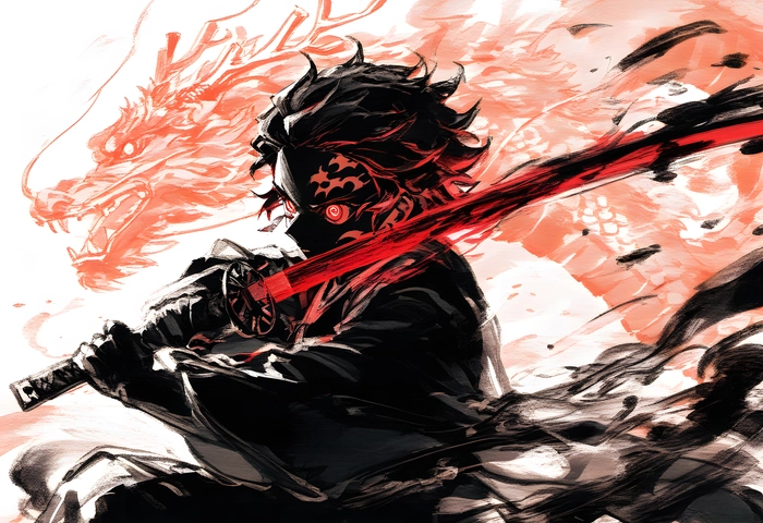 Ảnh anime Tanjiro ngầu bá cháy