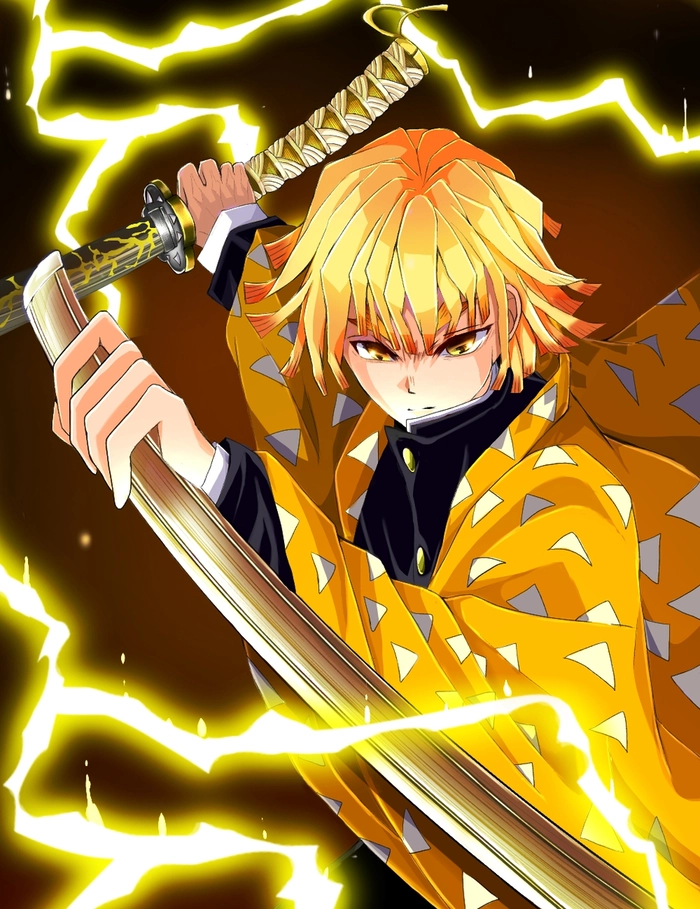 Ảnh anime Zenitsu ngầu đỉnh cao