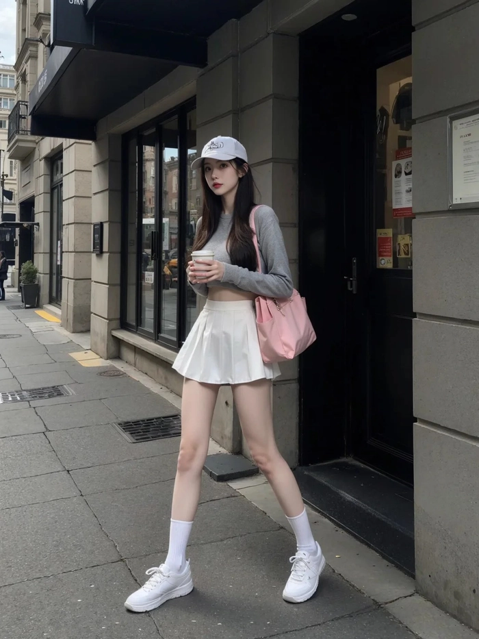 Gái xinh Trung Quốc mặc váy ngắn hot trend