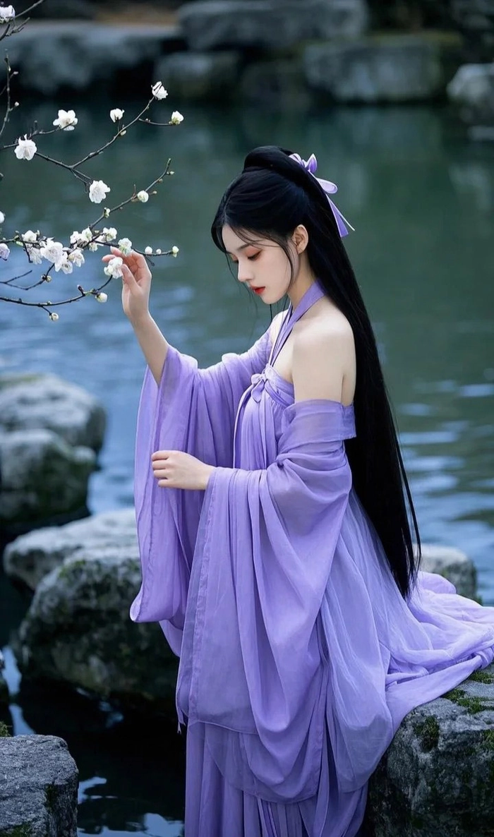 Gái xinh cổ trang Trung Quốc quyến rũ nhẹ nhàng