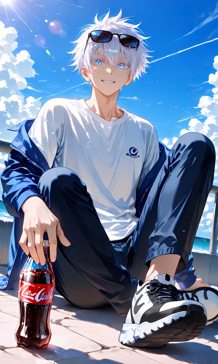 Gojo Satoru cute fanart anime