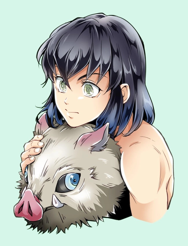 Hình Inosuke chibi dễ cưng