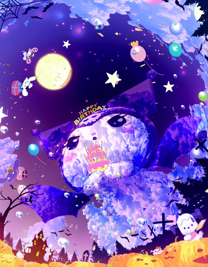 Hình Kuromi cute chanh sả