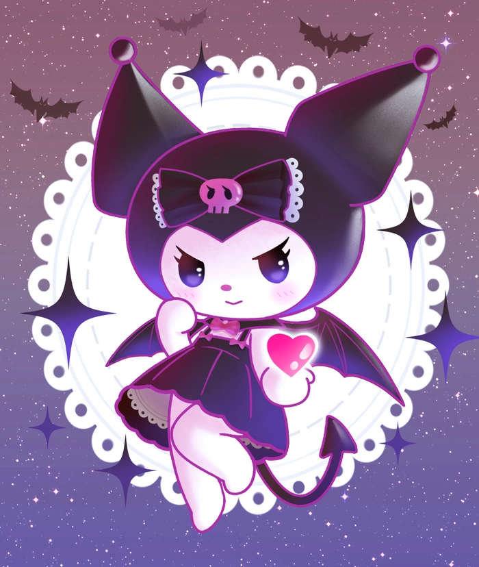 Hình Kuromi cute chibi