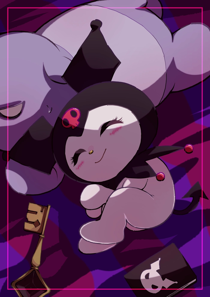 Hình Kuromi cute đang ngủ
