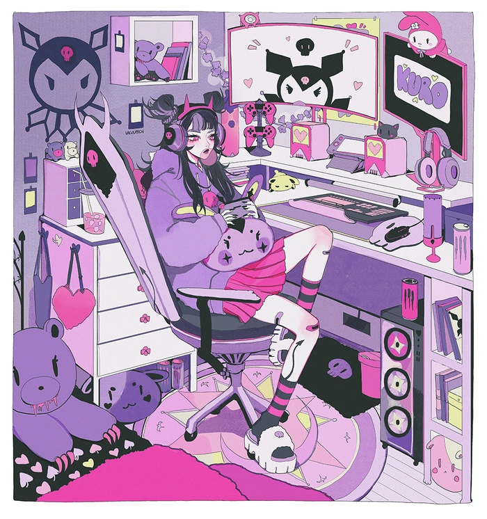 Hình Kuromi cute và My Melody