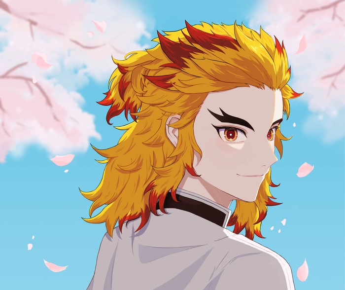 Hình Rengoku cute buồn