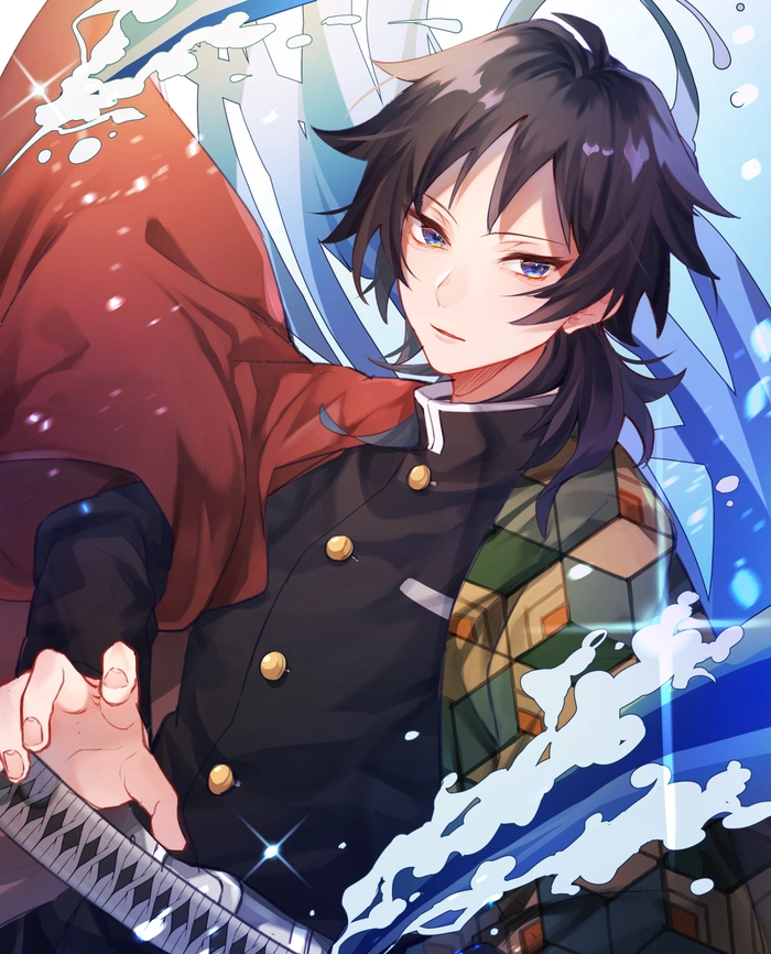 Hình Tomioka Giyuu cute chibi