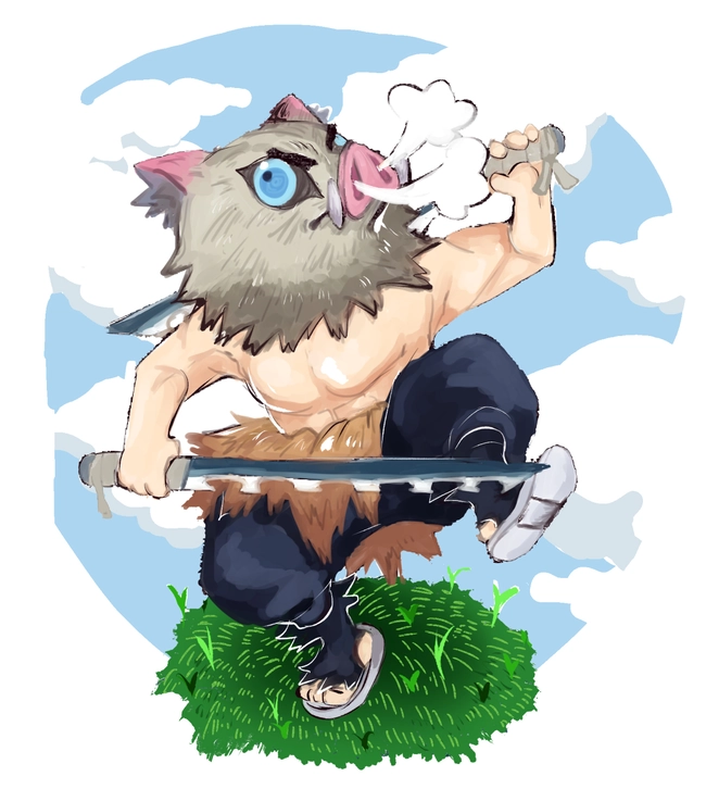 Hình ảnh Inosuke chibi
