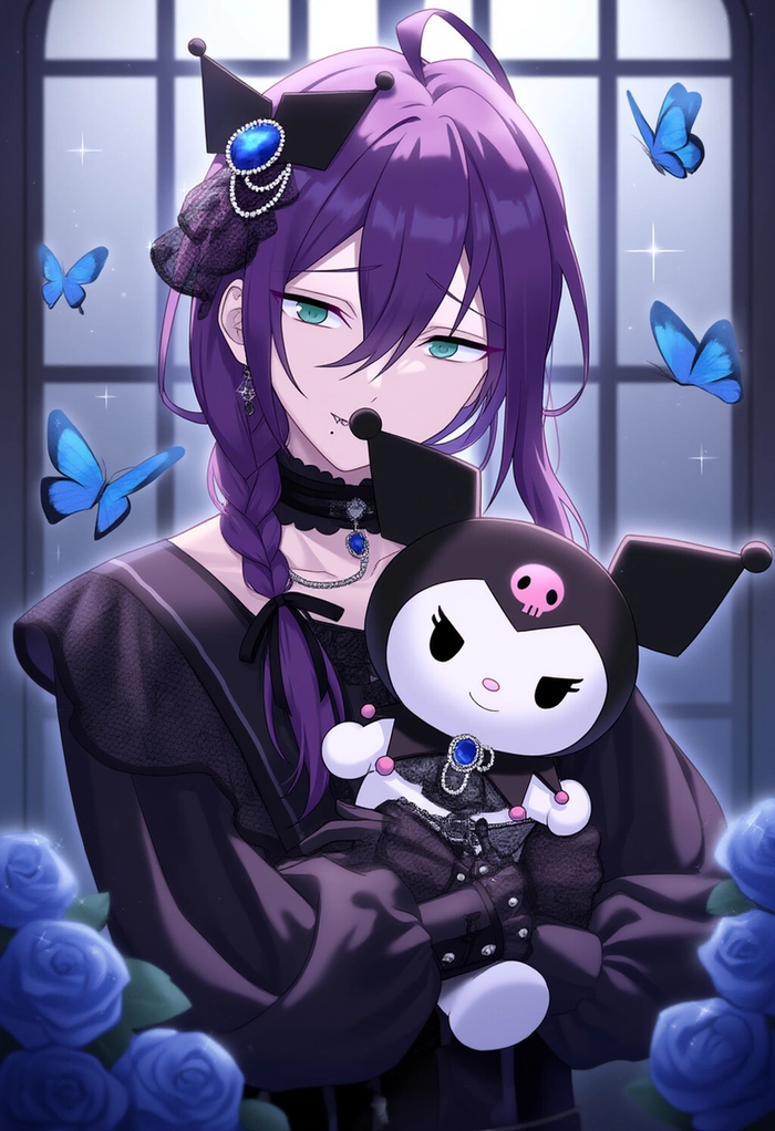Hình ảnh Kuromi anime ngầu bá cháy