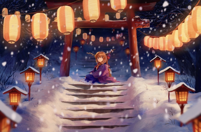 Hình anime wibu bầu trời đêm tuyệt đẹp