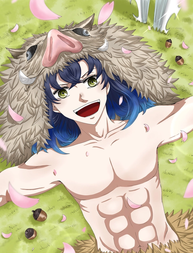 Inosuke và Tanjiro hài hước