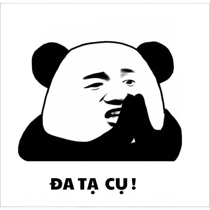 Meme đa tạ gấu trúc cười xỉu