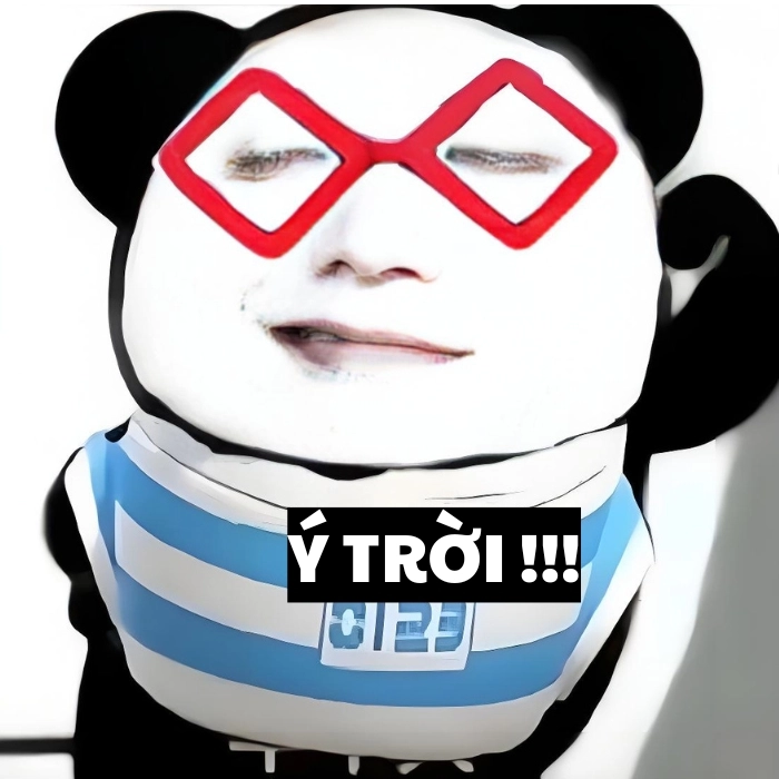 Meme hài ý trời gấu trúc không đỡ nổi