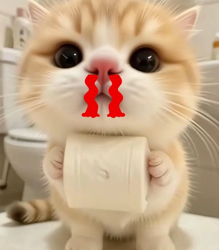 Meme mèo chảy máu cam khi gặp idol