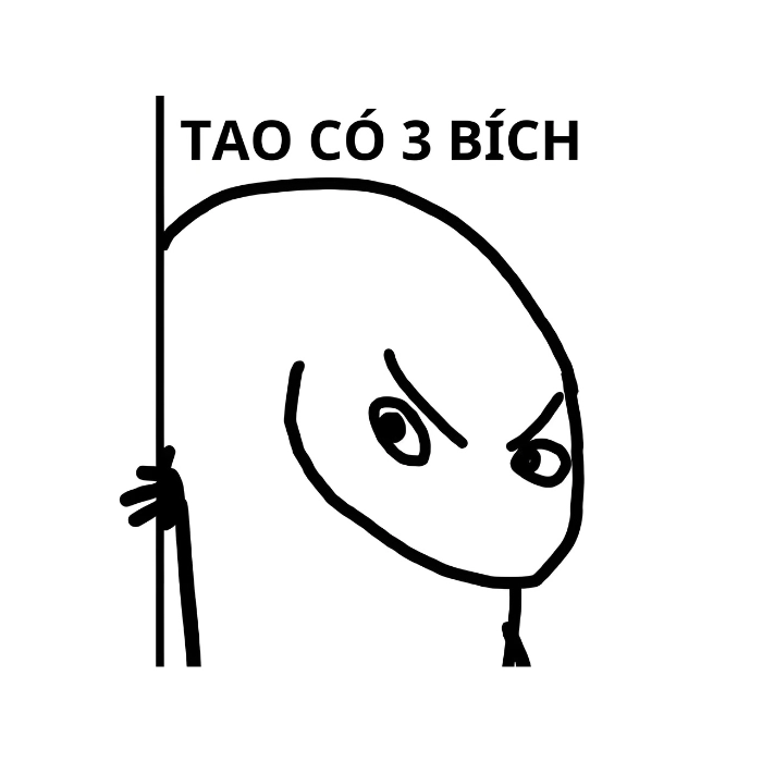 Meme tao có 3 bích