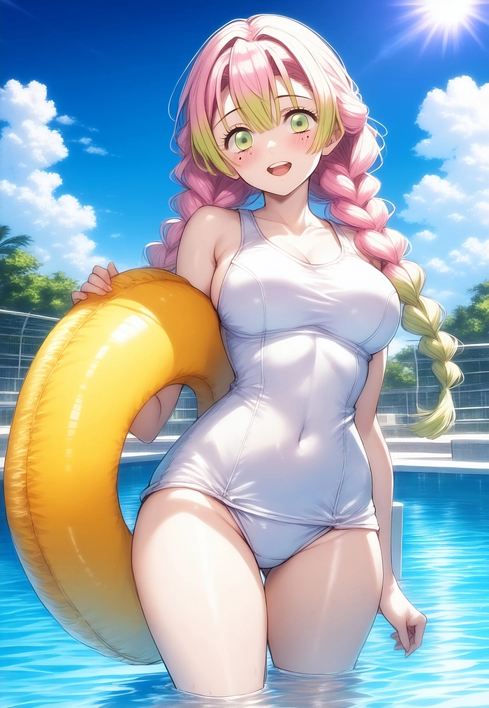 Mitsuri Kanroji chibi dễ thương và sexy