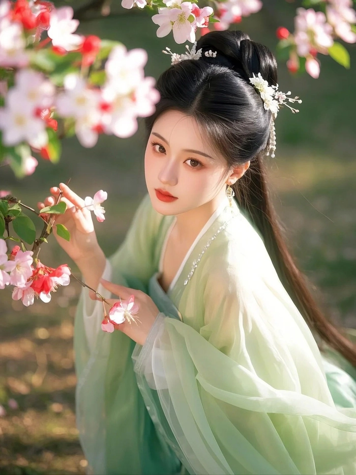 Mỹ nhân cổ trang Trung Quốc lả lơi ánh mắt