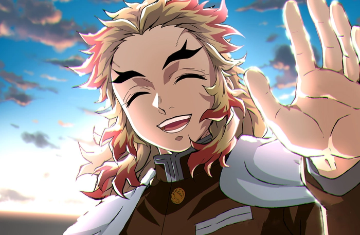 Rengoku cười tỏa sáng