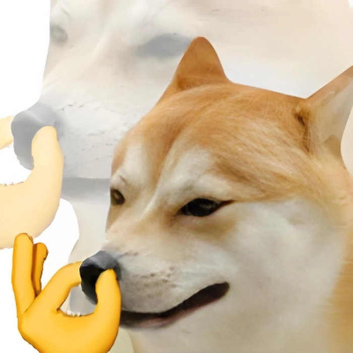 ảnh chó shiba meme bịt mũi