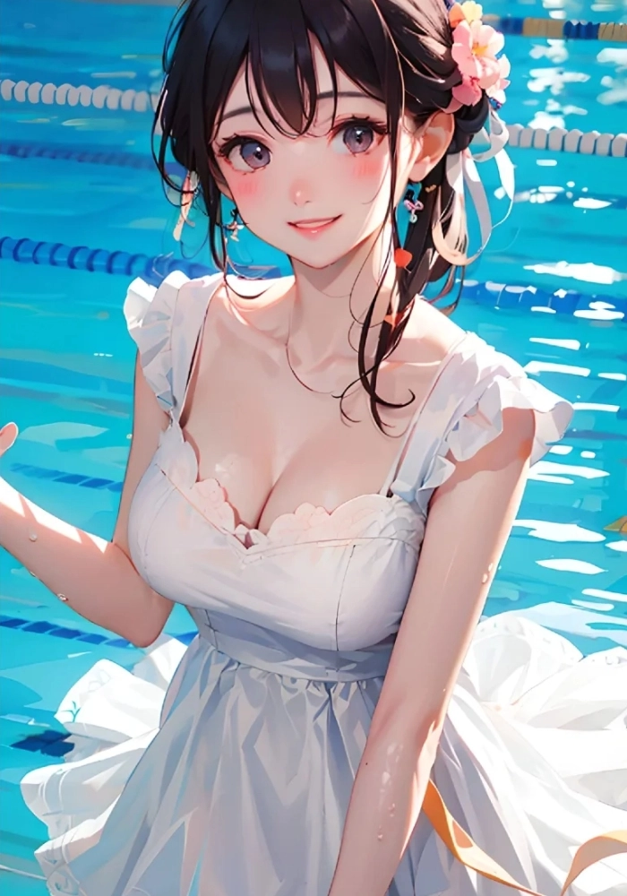 ảnh gái xinh anime ngực to