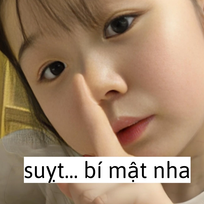 ảnh meme suỵt bí mật