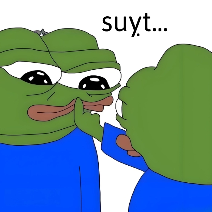 ảnh meme suỵt ếch xanh