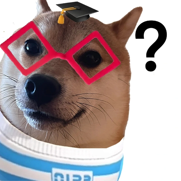chó shiba meme hỏi chấm