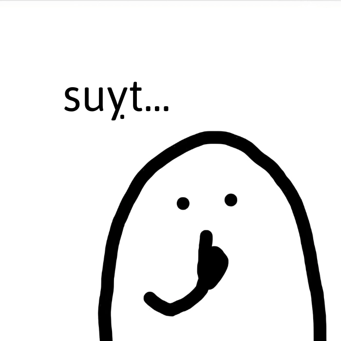 hình ảnh meme suỵt đơn giản