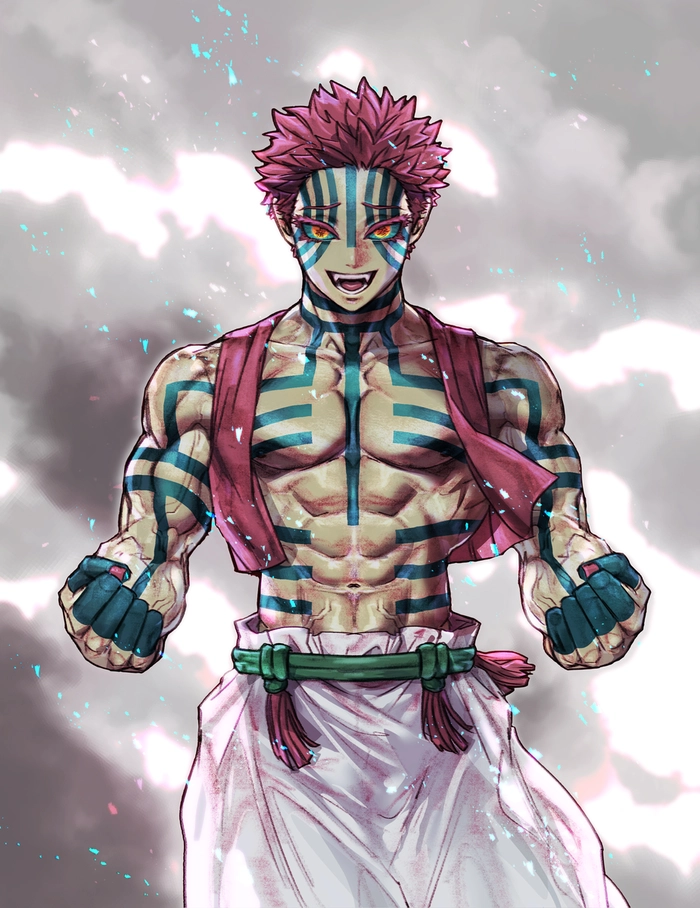 Akaza cơ bắp trong Demon Slayer
