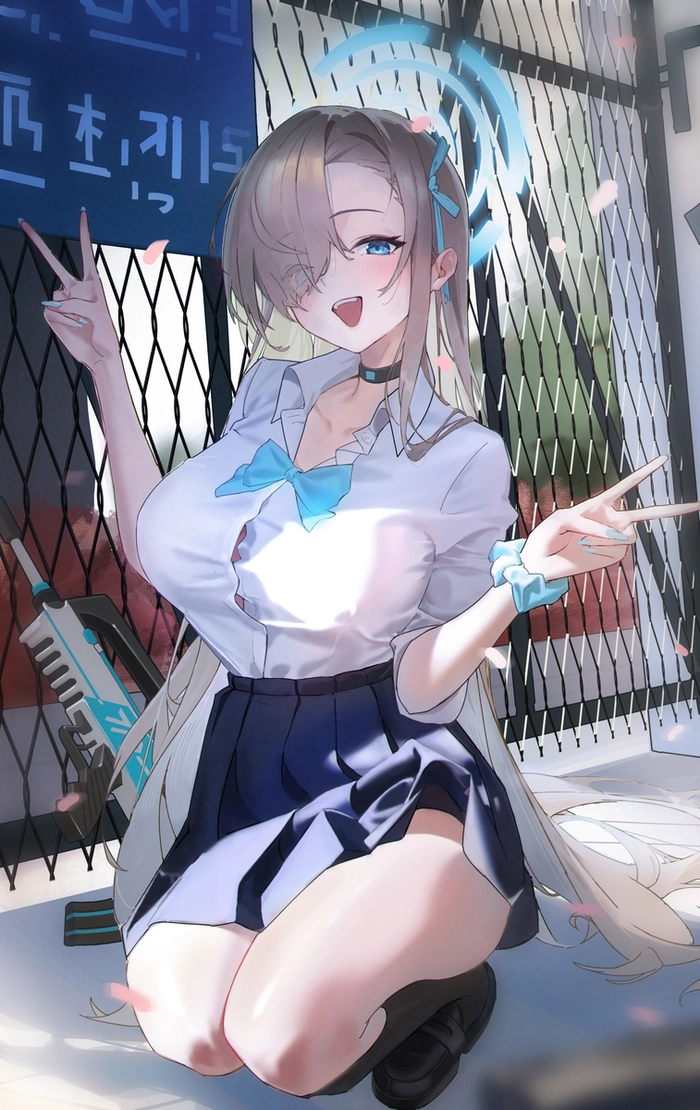 Ảnh Asuna Ichinose phong cách học đường