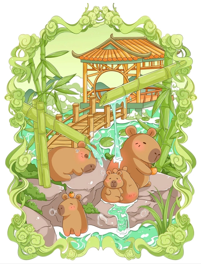 Ảnh Capybara anime cực dễ thương