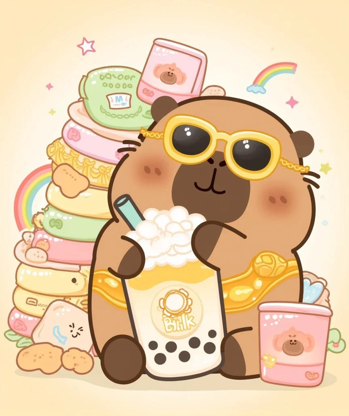 Ảnh Capybara anime dễ thương