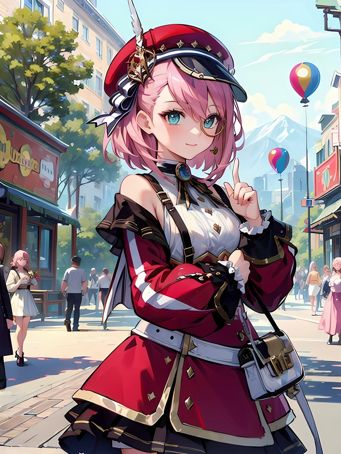 Ảnh Charlotte Genshin nghệ thuật anime