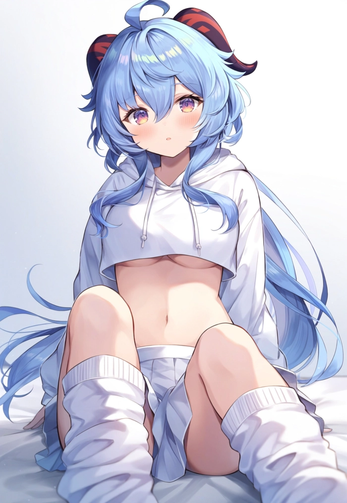 Ảnh Ganyu cute nhẹ nhàng
