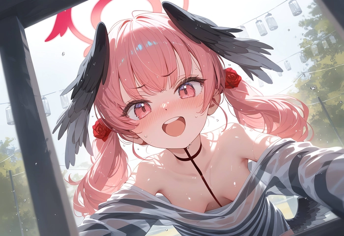 Ảnh Koharu Blue Archive anime sexy phong cách học sinh