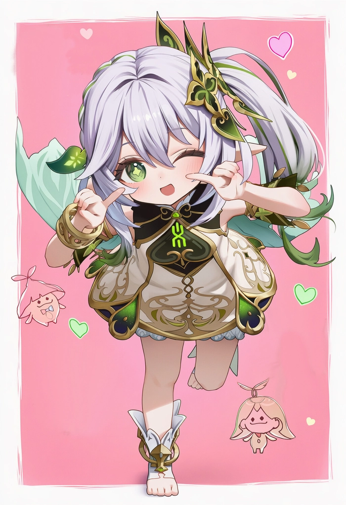 Ảnh Nahida anime siêu dễ thương