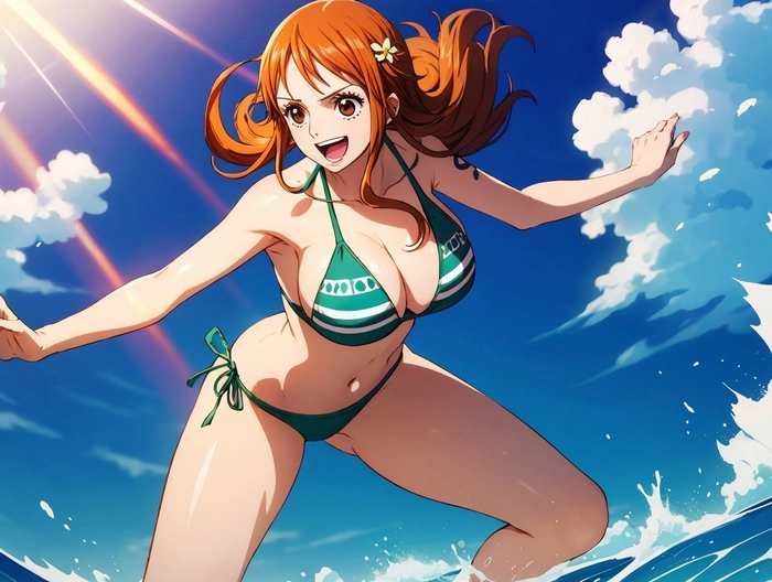 Ảnh Nami One Piece mặc bikini