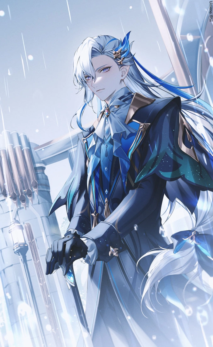 Ảnh Neuvillette phong cách anime