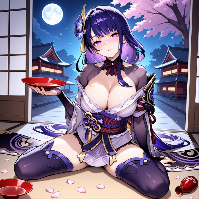 Ảnh Raiden Shogun sexy gợi tình