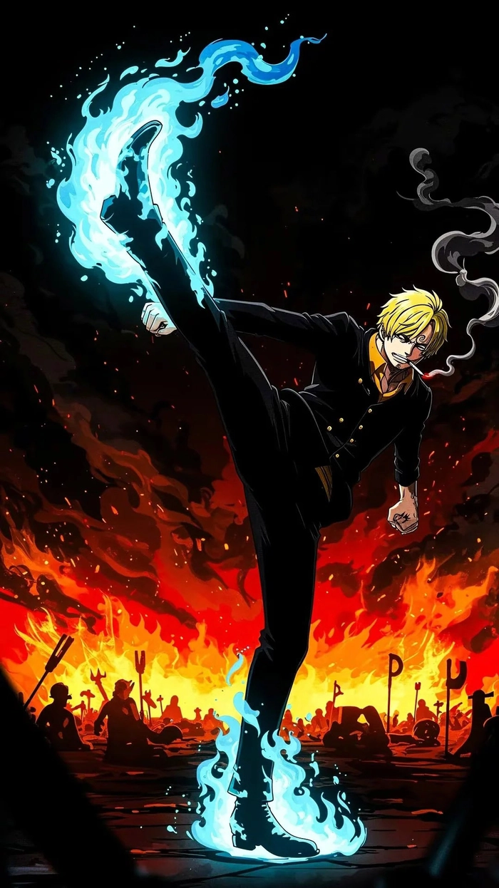 Ảnh Sanji chiến đấu cực cháy