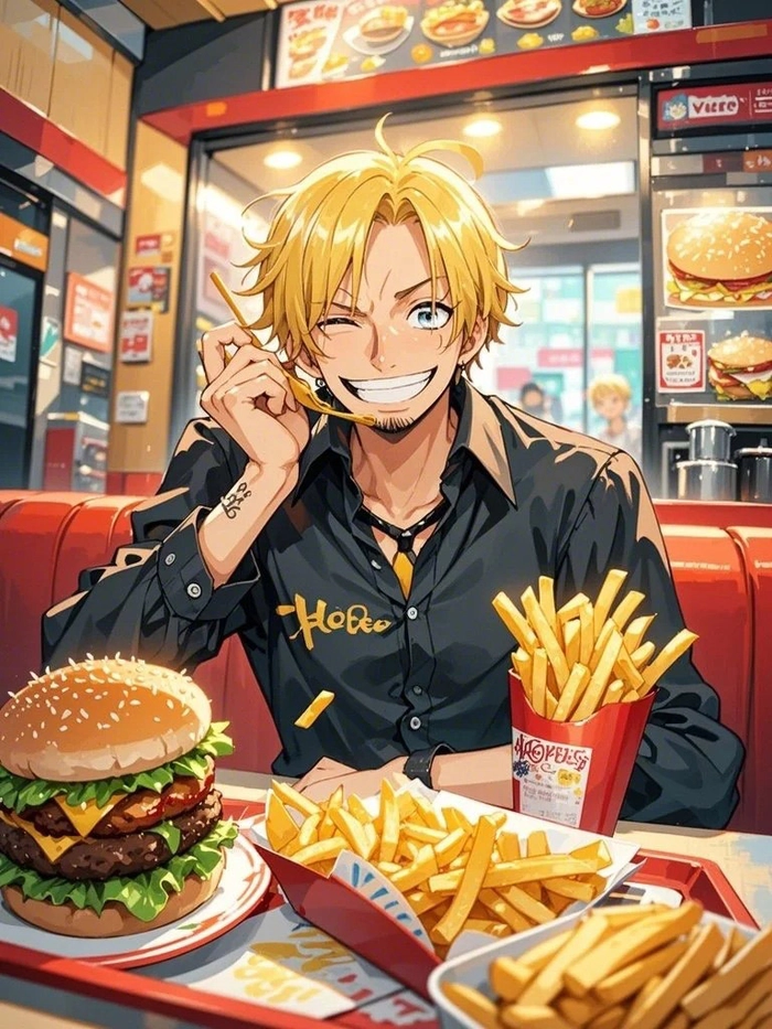 Ảnh Sanji cười quyến rũ