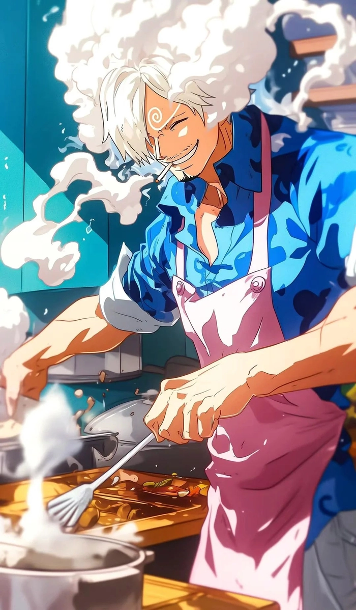 Ảnh Sanji trong nhà bếp